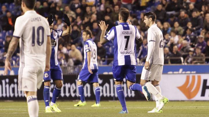 El gol de Joselu al Real Madrid puede haber sido su último tanto como blanquiazul.