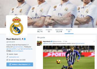 El Madrid dio 'me gusta' a un tuit sobre Theo Hernández