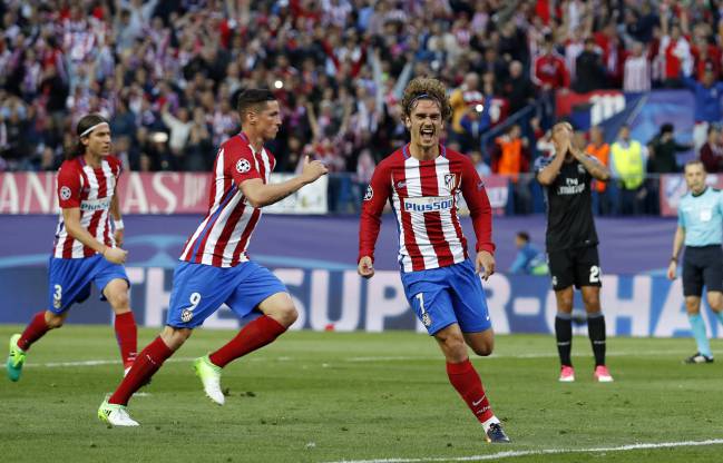 el 2-0 gol de Griezmann en el Atlético vs Real Madrid de Champions League