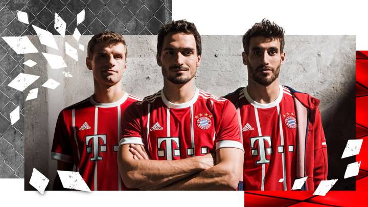 Goma pedal Bombardeo El Bayern Munich presenta su camiseta para la 2017-2018 - AS.com