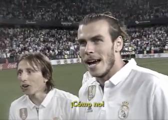 Bale y Modric no se creían que no daban el trofeo en Málaga