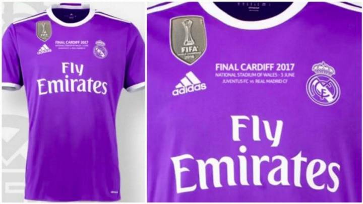 Camiseta del Real Madrid para la final de Cardiff.