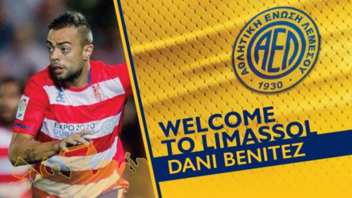 Dani Benítez, nuevo jugador del AEL Limassol de Chipre