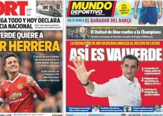 Valverde ya manda en las portadas: quiere a Ander Herrera