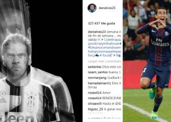 Sospechas sobre el futuro de Di María en el Instagram de Alves