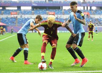 Pelea entre jugadores uruguayos y venezolanos antes de la final