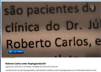 La ARD involucra en una trama de dopaje a Roberto Carlos