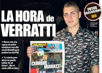 Verratti en Ibiza: las portadas dan continuidad al culebrón