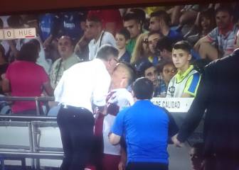 Huesca coach headbutts his own player