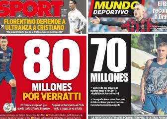 La subasta de Verratti: 70, 80 millones de euros…