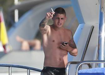 Verratti, 'cazado' fumando