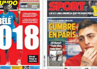 Cumbres y retrasos, portada en la prensa de Barcelona