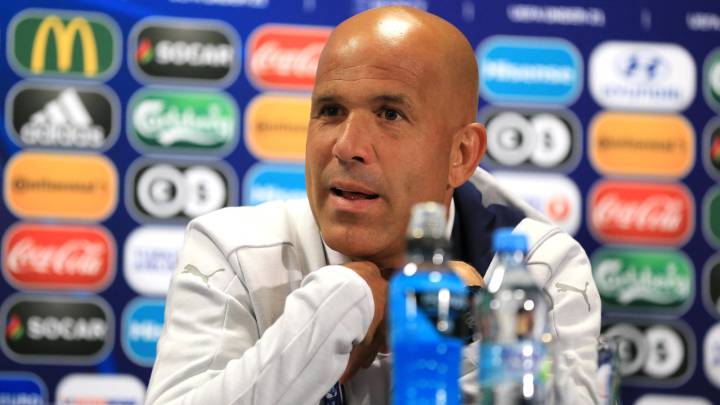 Italy Head Coach Luigi Di Biagio speaks during a Italy U21 Training Session and Press Conference at Stadium Krakow on June 17, 2017 in Krakow, Poland.