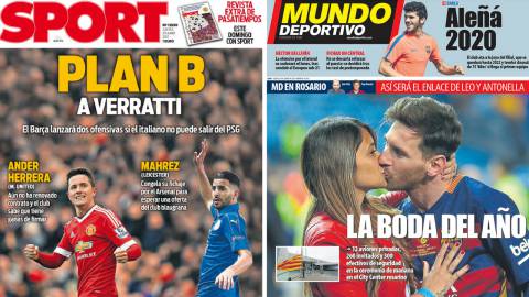 Portadas de \'Sport\' y \'Mundo Deportivo\' el jueves, 29 de junio de 2017.