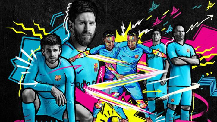 El Barcelona ha sacado a la luz su segunda equipación para la temporada 2017-2018.