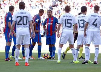 El partido entre las leyendas del Barcelona y el United en imágenes