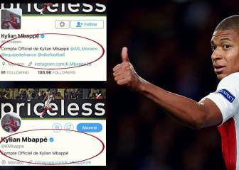 Mbappé retira de su biografía de Twitter que es del Mónaco