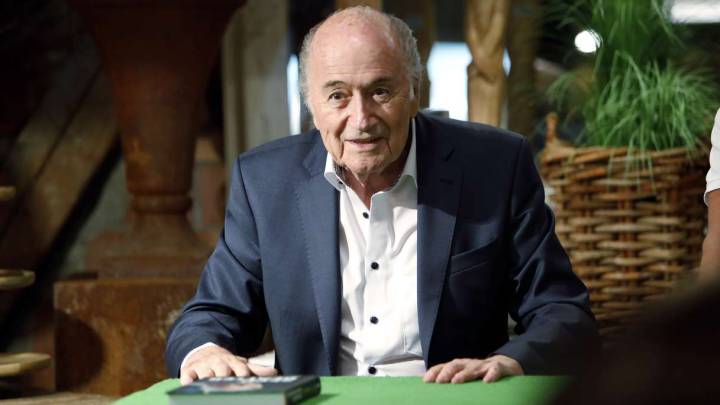 El expresidente de la FIFA Joseph Blatter, durante la entrevista al diario suizo Blick.