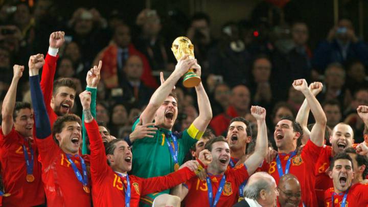 España levantado la Copa del Mundo en 2010.