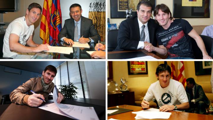 Leo Messi ha firmado su octava renovación con el Barcelona.