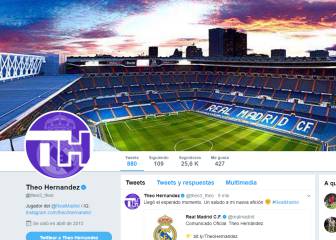 Theo olvida al Atlético y ya es del Real Madrid en las redes