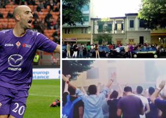 Hinchas de la Fiore, en casa de Borja Valero para que no se vaya