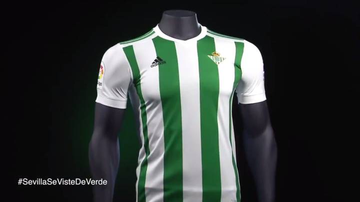 Se confirma el 'blanquiverde' en la primera camiseta del Betis -