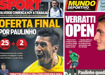 Portadas en Barcelona: Verratti y Paulinho siguen de moda
