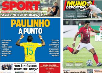 Prensa de Barcelona: se calienta el fichaje de Paulinho