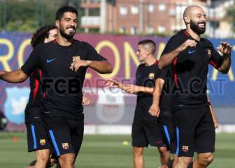 Primera sesión de Valverde con Mascherano y sin Deulofeu