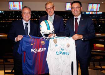 Bartomeu se llevó la nueva camiseta firmada del Madrid