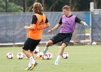 Kroos returns to Madrid training