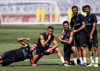 El Madrid se entrena horas después de ganar el 'clásico'