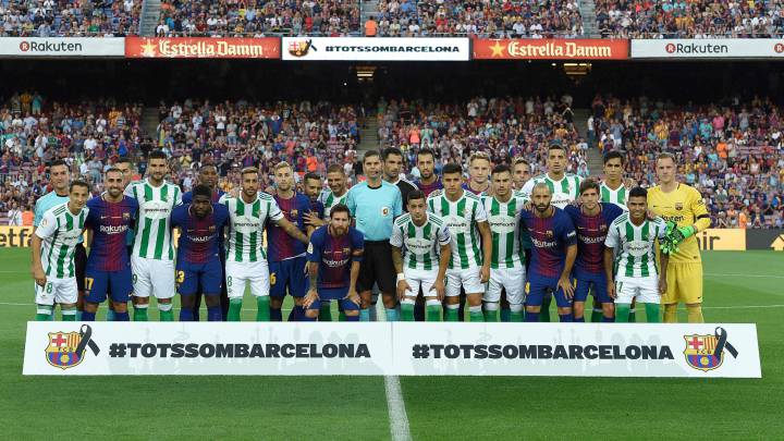 Sigue el partido entre Barcelona vs Betis en directo y en vivo, partido de la jornada 1 de LaLiga Santander que se juega a las 20:15 horas en el Camp Nou.