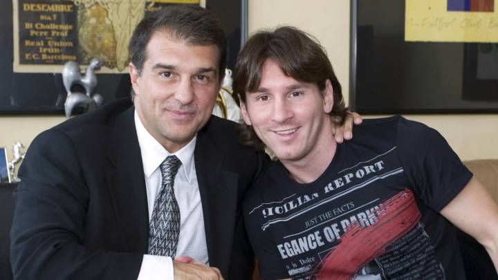 Laporta y Messi. 