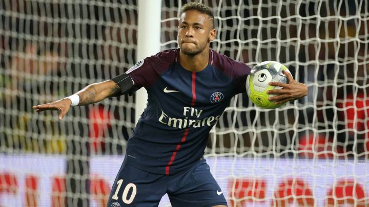 Neymar, durante el partido ante el Toulouse.