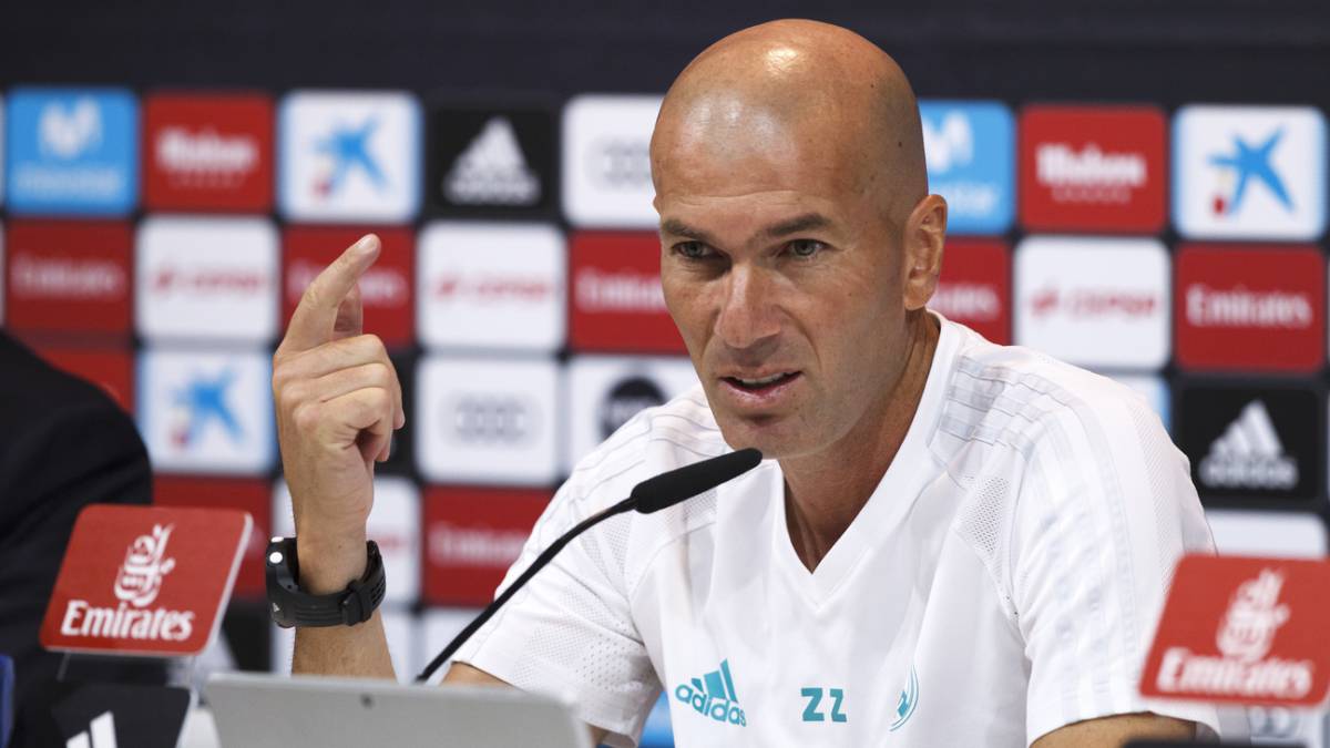 Zidane en rueda de prensa