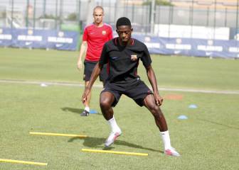 Dembelé ya se entrena con Valverde; Marlon, cerca del Niza