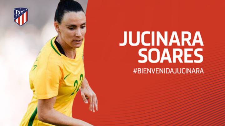 Jucinara Soares ha firmado por el Atlético Femenino.