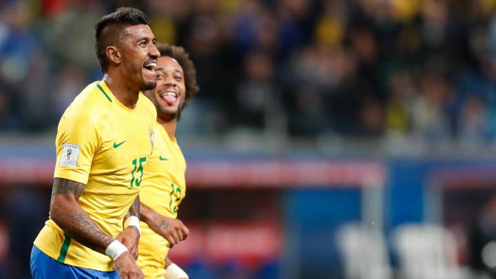 Paulinho y Coutinho brindan otro triunfo a Brasil
