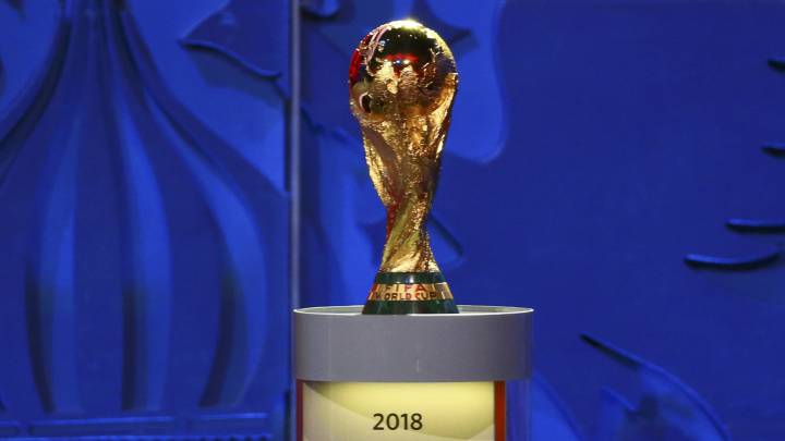 Trofeo de la Copa del Mundo de fútbol.