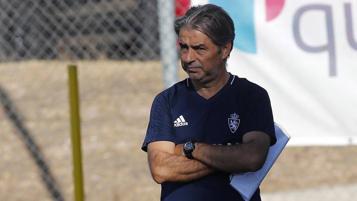 Natxo González, entrenador del Real Zaragoza: "Estoy muy satisfecho con el equipo que tengo"