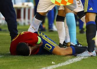 Ceballos brought to hospital suffering with dizziness after Italy game