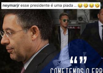 Neymar mocks Bartomeu: 'This president is a joke'