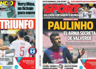 Paulinho es el presente y Yerri Mina, el futuro; Arda, el lastre