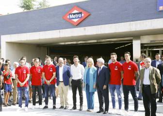 El Atleti estrena la parada de Metro de Estadio Metropolitano