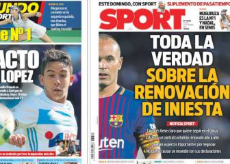 La verdad de Iniesta y su relevo, en las portadas