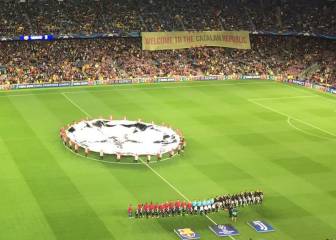 El Camp Nou se vuelca con el referéndum del 1 de octubre