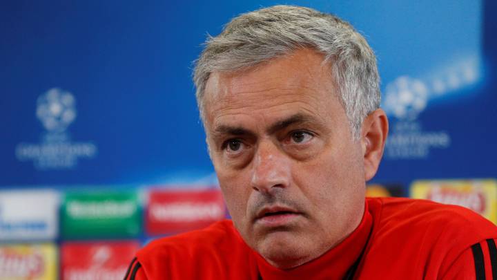 José Mourinho durante una conferencia de prensa previo a la Champions.