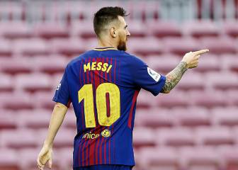 Messi brilla en triunfo del Barcelona sin público